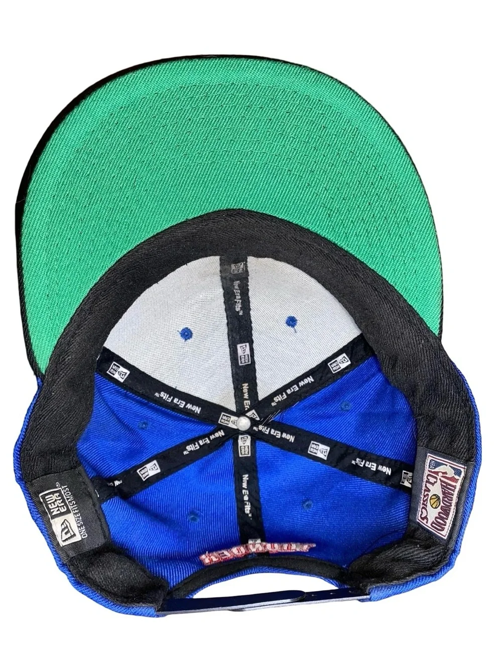 Oklahoma City Thunder NBA Snapback Hat Blue Black Green Bottom OSFM